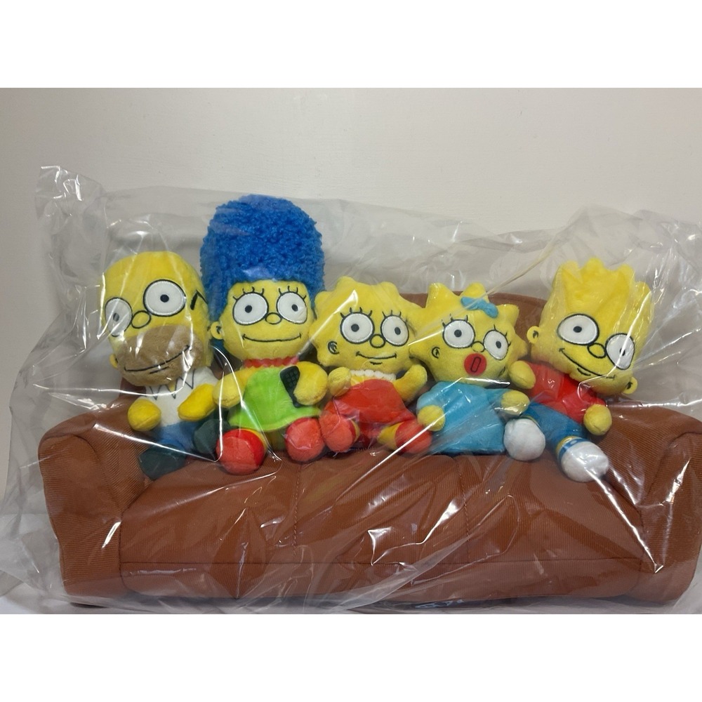 Simpson‎ Family Couch Gag 5 Plush Bundle Kidrobot Homer Plush Bart Lisa Marge